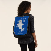 Niedliche Cartoon-Illustration Rucksack (Ausgewaschen)