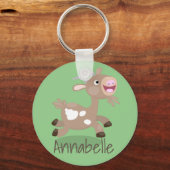 Niedliche Cartoon-Illustration Schlüsselanhänger (Vorderseite)