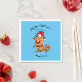 Niedliche Cartoon-Illustration Serviette (Beispiel)