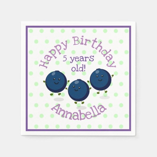 Niedliche Cartoon-Illustration Serviette (Vorderseite)