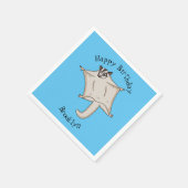 Niedliche Cartoon-Illustration Serviette (Ecke)