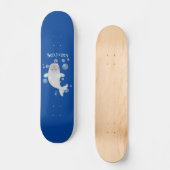 Niedliche Cartoon-Illustration Skateboard (Vorderseite)