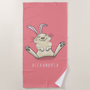 Niedliche Cartoon-Illustration Strandtuch