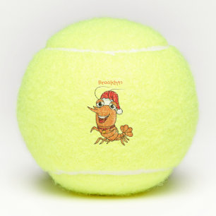 Niedliche Cartoon-Illustration Tennisbälle