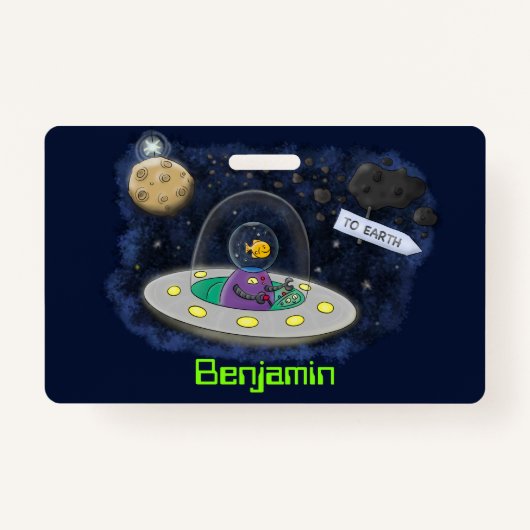 Niedliche Cartoon-Illustration über Fische im Welt Ausweis (Vorderseite)