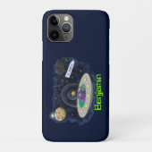 Niedliche Cartoon-Illustration über Fische im Welt Case-Mate iPhone Hülle (Rückseite)