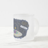 Niedliche Cartoon-Illustration über Fische im Welt Mattglastasse (VorderseiteRechts)