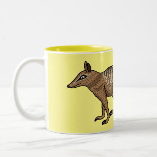 Niedliche Cartoon-Illustration Zweifarbige Tasse