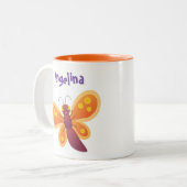 Niedliche Cartoon-Illustration Zweifarbige Tasse (Vorderseite Links)