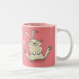 Niedliche Cartoon-Illustration Zweifarbige Tasse