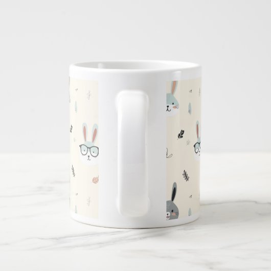 Niedliche Cartoon Jumbo-Tasse (Rückseite)