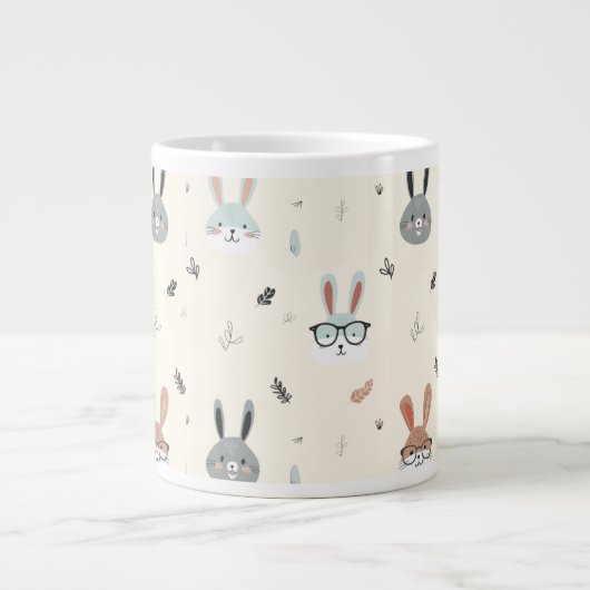 Niedliche Cartoon Jumbo-Tasse (Vorderseite)