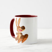 Niedliche Cartoon-Känguru Joey Tasse (Vorderseite Links)