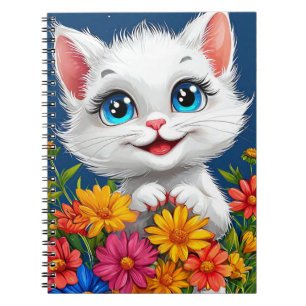 Niedliche Cartoon-Katze Notizblock