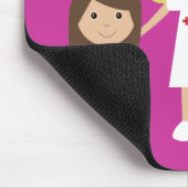 Niedliche Cartoon-Krankenschwester u. Mousepad (Ecke)