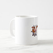 Niedliche Cartoon Kuh Kaffeetasse (Vorderseite Links)