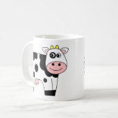Niedliche Cartoon-Kuh Kaffeetasse (Vorderseite Links)