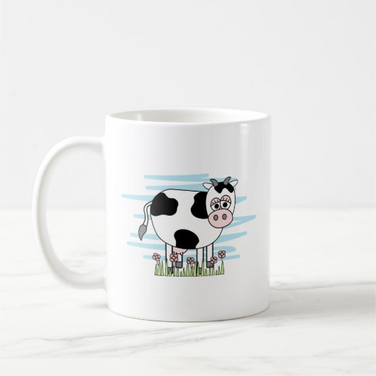 Niedliche Cartoon Kuh   Kaffeetasse (Links)