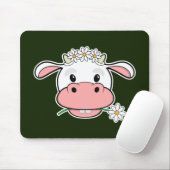 Niedliche Cartoon Kuh | Kawaii Farm Animal Mouse P Mousepad (Mit Mouse)