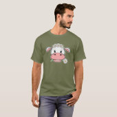 Niedliche Cartoon Kuh | Kawaii Farm Tierischer T - T-Shirt (Vorne ganz)