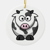 Niedliche Cartoon Kuh Keramikornament (Vorne)