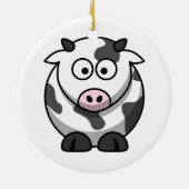 Niedliche Cartoon Kuh Keramikornament (Hinten)