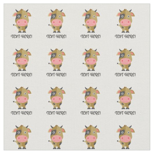 Niedliche Cartoon Kuh Stoff (Nahaufnahme)