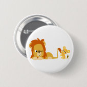 Niedliche Cartoon Löt Vater und Cub Button Abzeich (Vorne & Hinten)