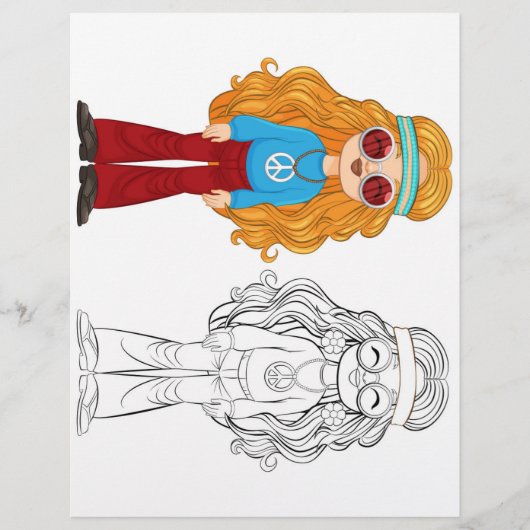 Niedliche Cartoon-Modemagazin Flyer (Vorne)