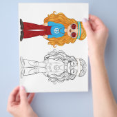 Niedliche Cartoon-Modemagazin Flyer (Hand)