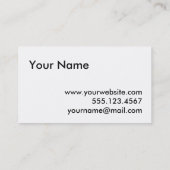 Niedliche Cartoon-Mopshäkelarbeit Geschäfts-Karte Visitenkarte (Rückseite)