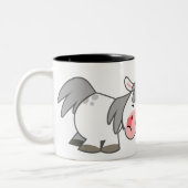 Niedliche Cartoon Ponies Standoff-Tasse Zweifarbige Tasse (Links)