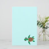 Niedliche Cartoon-Schildkröte Briefpapier (Stehend Vorderseite)