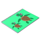 Niedliche Cartoon-Schildkröte Notizblock (Linke Seite)