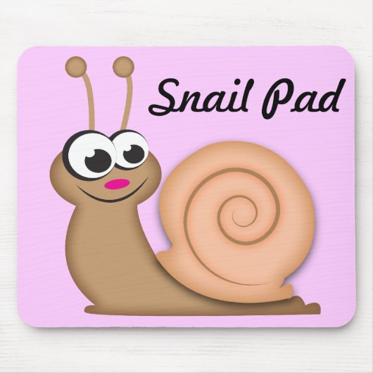 Niedliche Cartoon-Schnecke Mousepad (Vorne)
