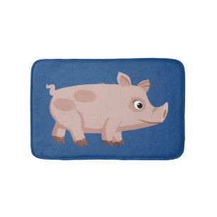 Niedliche Cartoon-Schwein-Bad-Matte Badematte
