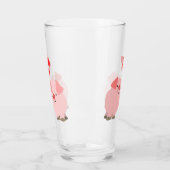 Niedliche Cartoon-Schweine in der Liebe Glas (Links)