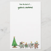 Niedliche Cartoon-Tanzen-Weihnachtsgeschenke und Briefpapier (Vorderseite)