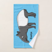 Niedliche Cartoon Tape Illustration Badhandtuch Set (Handtuch)