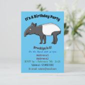 Niedliche Cartoon Tape Illustration Einladung (Stehend Vorderseite)