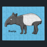 Niedliche Cartoon Tape Illustration Puzzle<br><div class="desc">Dieser niedliche Tapir wird in lustiger Cartoon-Illustration gezeichnet.</div>