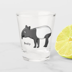 Niedliche Cartoon Tape Illustration Schnapsglas