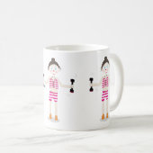 niedliche Cartoon-Übungsmütter Tasse (VorderseiteRechts)