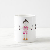 niedliche Cartoon-Übungsmütter Tasse (Mittel)