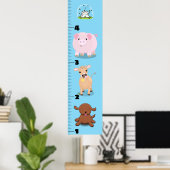 Niedliche Cartoon-Wachstumstabelle für lustige Nut Poster (Heimbüro)