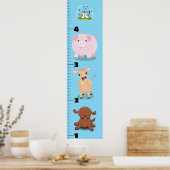 Niedliche Cartoon-Wachstumstabelle für lustige Nut Poster (Küche)