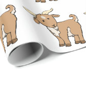 Niedliche Cartoon-Ziege Geschenkpapier (Rolleneckpunkt)