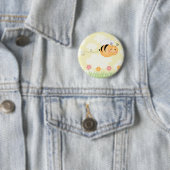 Niedliche Cartoonbiene und Button (Beispiel)