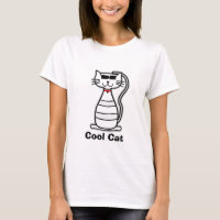 Niedliche Cartoonkatze der coolen Katze mit
