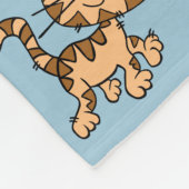 niedliche Cartoonkatze Fleecedecke (Ecke)